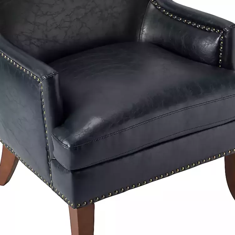 navy_faux_leather_wingback_accent_chair_9.webp Navy Faux Leather Wingback Accent Chair>Kirklands Home Shop