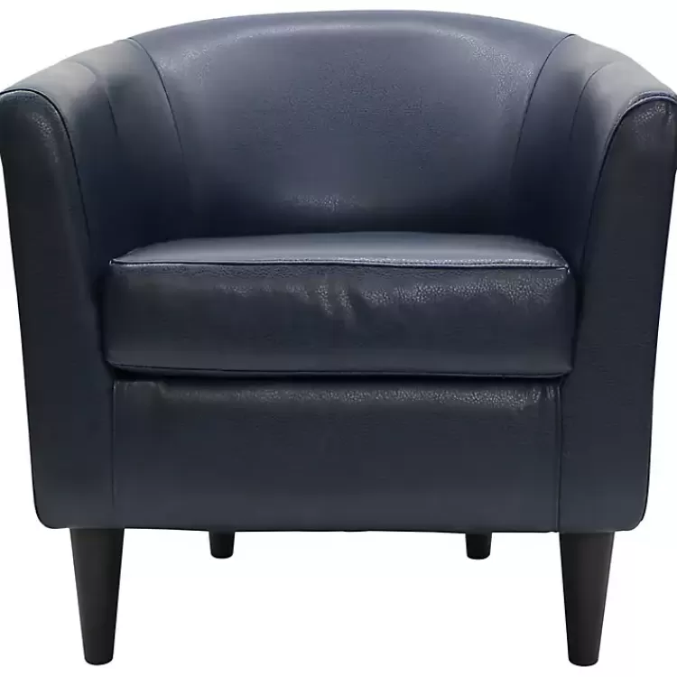 navy_faux_leather_winslow_accent_chair_3.webp Navy Faux Leather Winslow Accent Chair>Kirklands Home Fashion