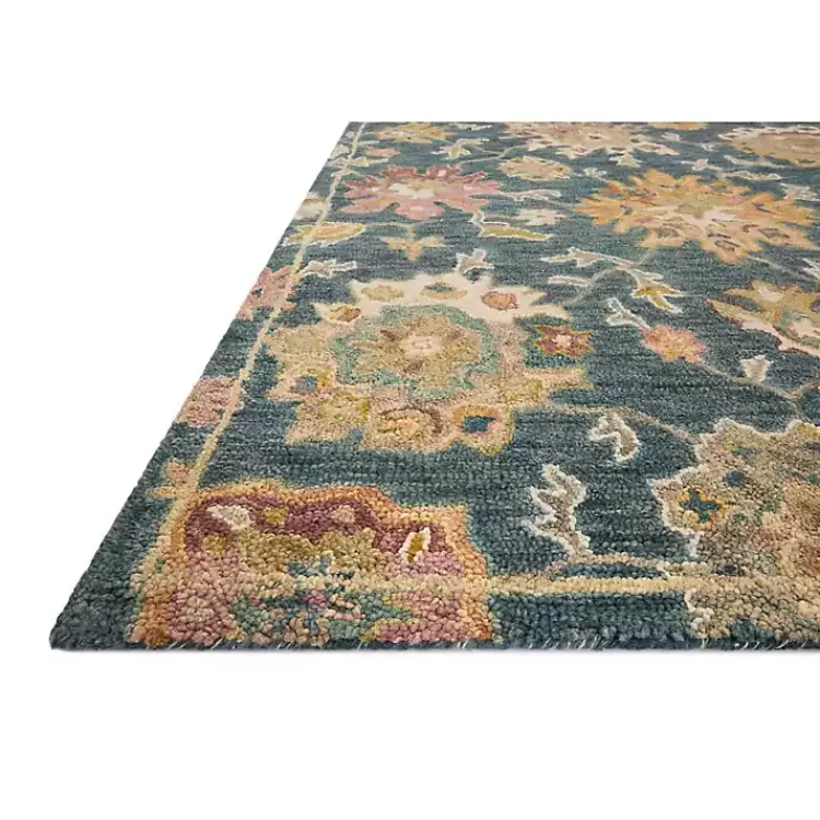 navy_flora_motif_wool_area_rug_x_2.webp Navy Flora Motif Wool Area Rug, 5x8>Kirklands Home Clearance