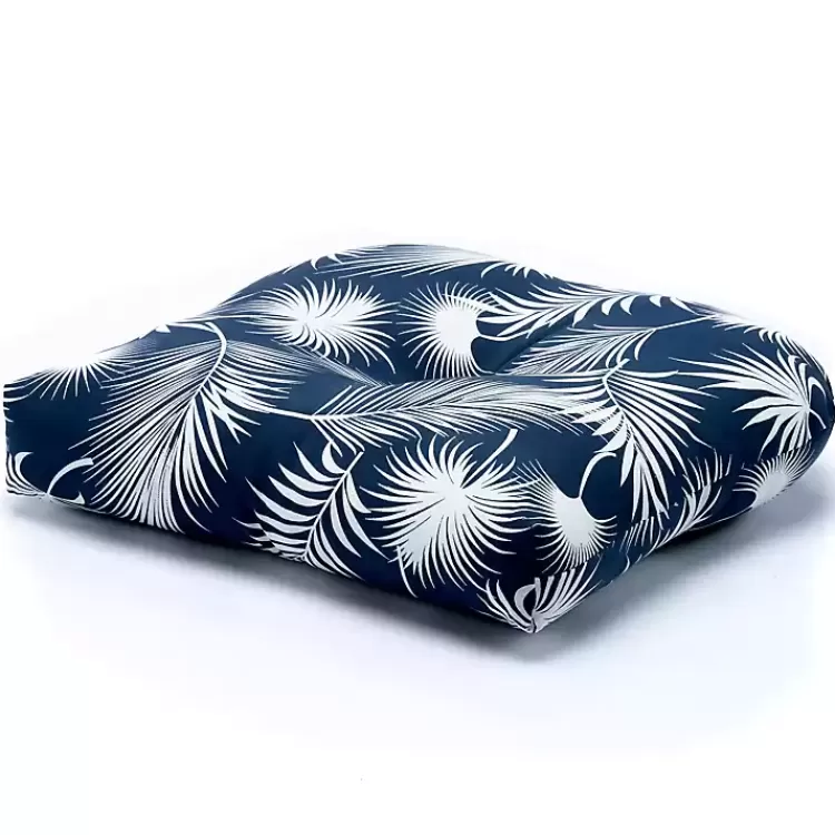 Navy Floral Outdoor Chair Cushion>Kirklands Home Flash Sale