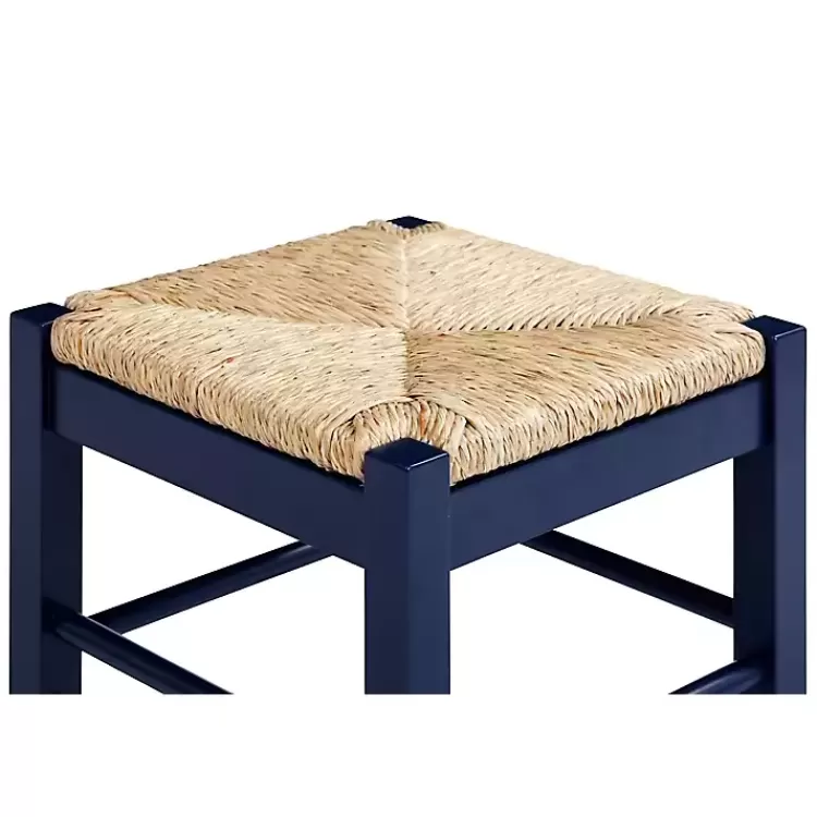 navy_handwoven_square_wooden_counter_stool_3.webp Navy Handwoven Square Wooden Counter Stool>Kirklands Home Best
