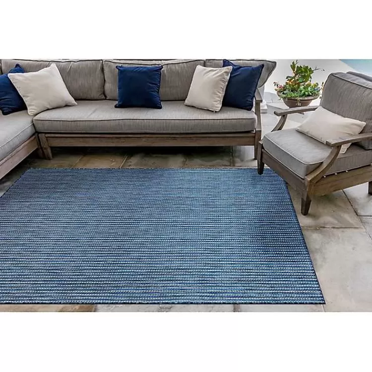 navy_intertwine_indooroutdoor_area_rug_x_2-1.webp Navy Intertwine Indoor/Outdoor Area Rug, 4x7>Kirklands Home Clearance