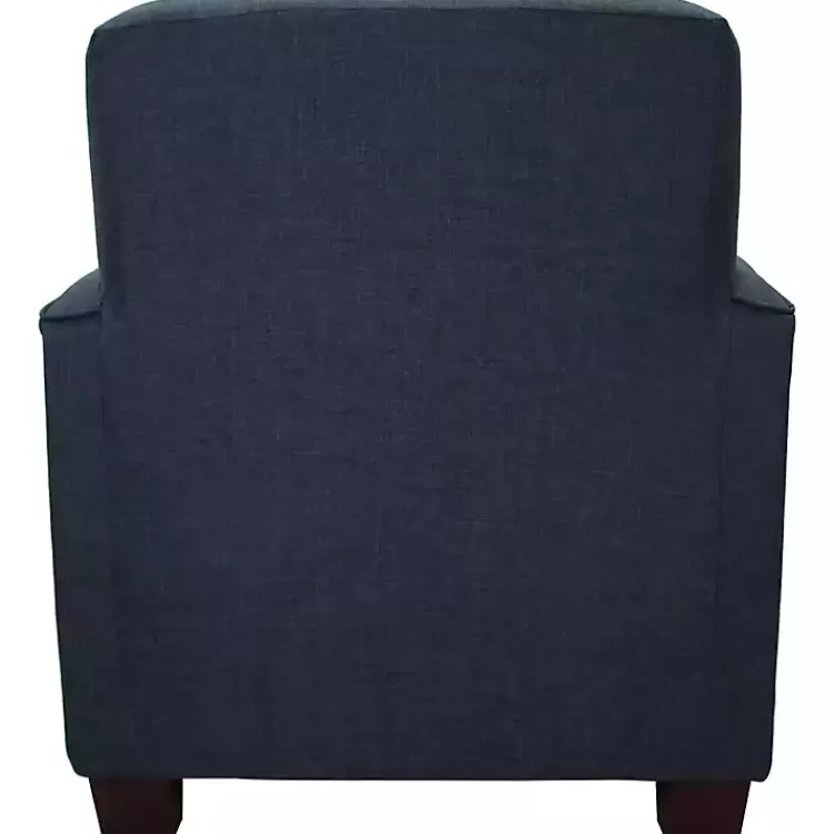 navy_johnston_upholstered_accent_chair_5.webp Navy Johnston Upholstered Accent Chair>Kirklands Home Clearance