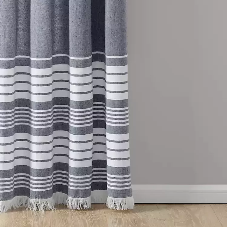 navy_nantucket_fringe_curtain_panel_set__in_2.webp Navy Nantucket Fringe Curtain Panel Set, 84 in.>Kirklands Home Clearance