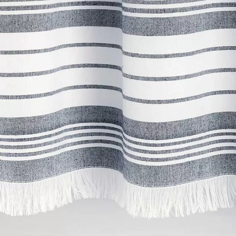 navy_nantucket_tassel_fringe_shower_curtain_5.webp Navy Nantucket Tassel Fringe Shower Curtain>Kirklands Home New