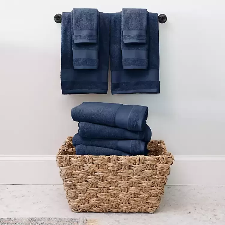 navy_pc_essential_cotton_bath_towels_2.webp Navy 6-pc. Essential Cotton Bath Towels>Kirklands Home Best Sale