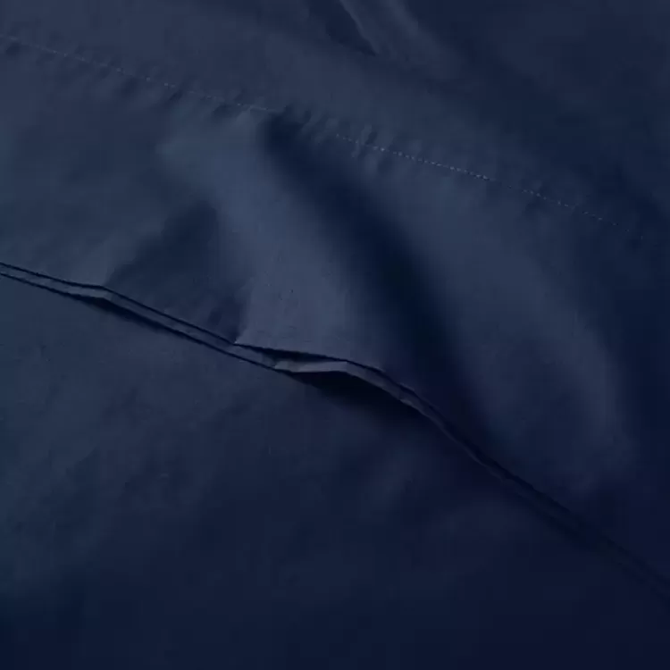 navy_peached_percale_pc_king_sheet_set_6.webp Navy Peached Percale 4-pc. King Sheet Set>Kirklands Home New
