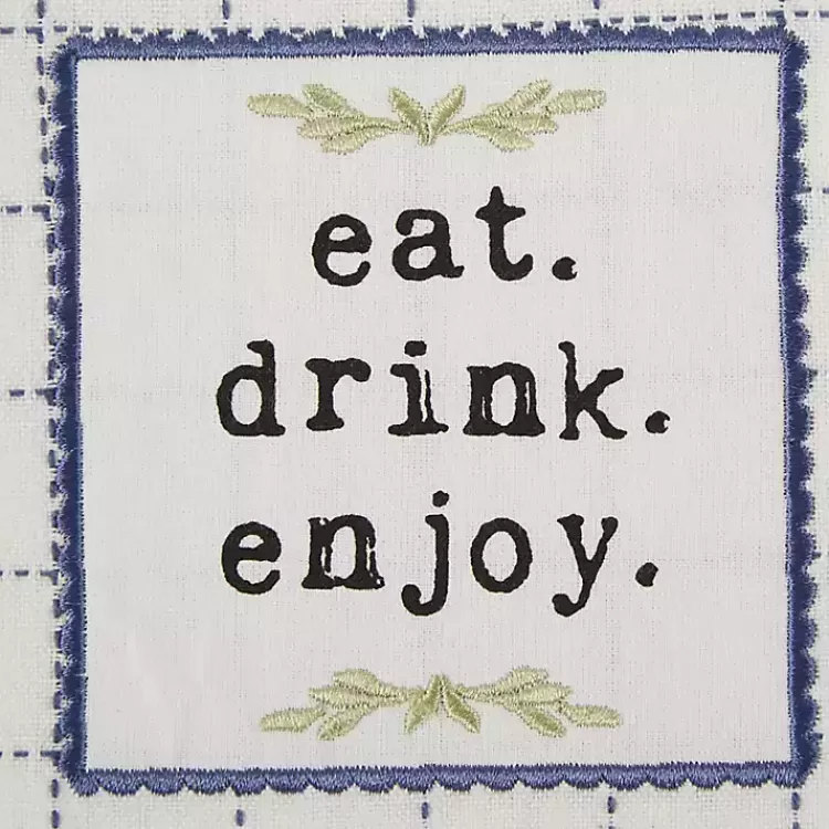 navy_plaid_eat_drink_enjoy_pc_dish_towel_set_3.webp Navy Plaid Eat Drink Enjoy 4-pc. Dish Towel Set>Kirklands Home Cheap