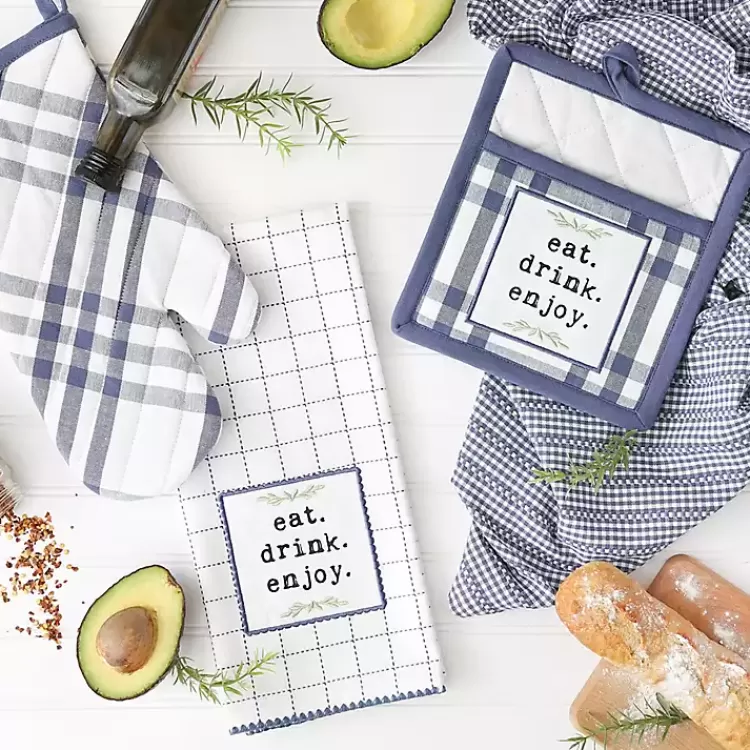 navy_plaid_eat_drink_enjoy_pc_dish_towel_set_6.webp Navy Plaid Eat Drink Enjoy 4-pc. Dish Towel Set>Kirklands Home Cheap