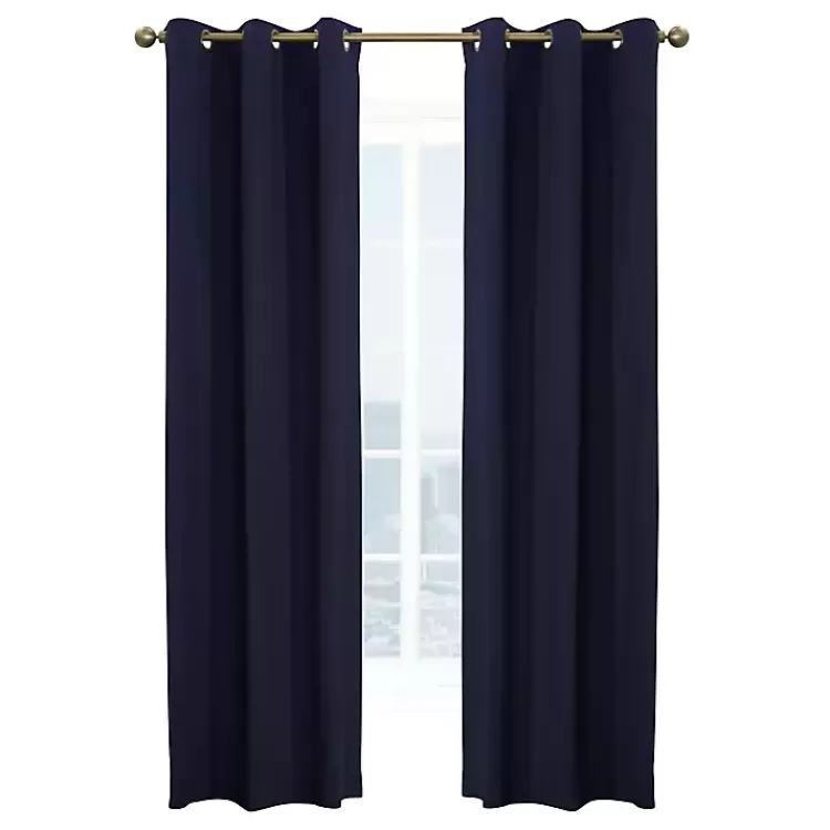 Navy Room Darkening Curtain Panel Set, 84 in.>Kirklands Home Store