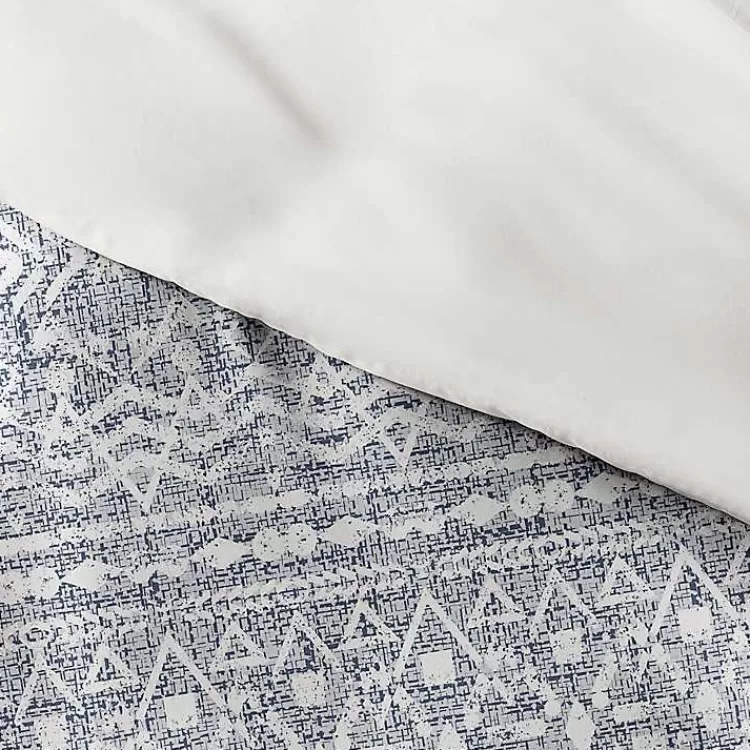 Navy Rustic Modern 2-pc. Twin Duvet Cover Set>Kirklands Home Flash Sale