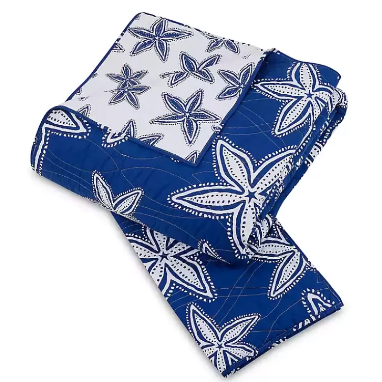 navy_sea_star_pc_twin_quilt_set_2.webp Navy Sea Star 2-pc. Twin Quilt Set>Kirklands Home Outlet