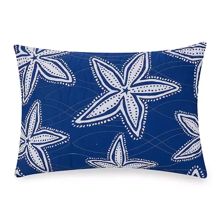 navy_sea_star_pc_twin_quilt_set_4.webp Navy Sea Star 2-pc. Twin Quilt Set>Kirklands Home Outlet