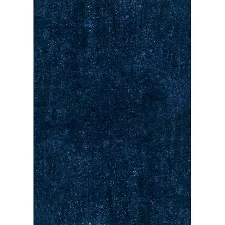 Navy Shag Washable Area Rug, 5x8>Kirklands Home Best
