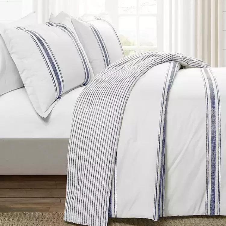 Navy Stripe 3-pc. Full/Queen Comforter Set>Kirklands Home Best