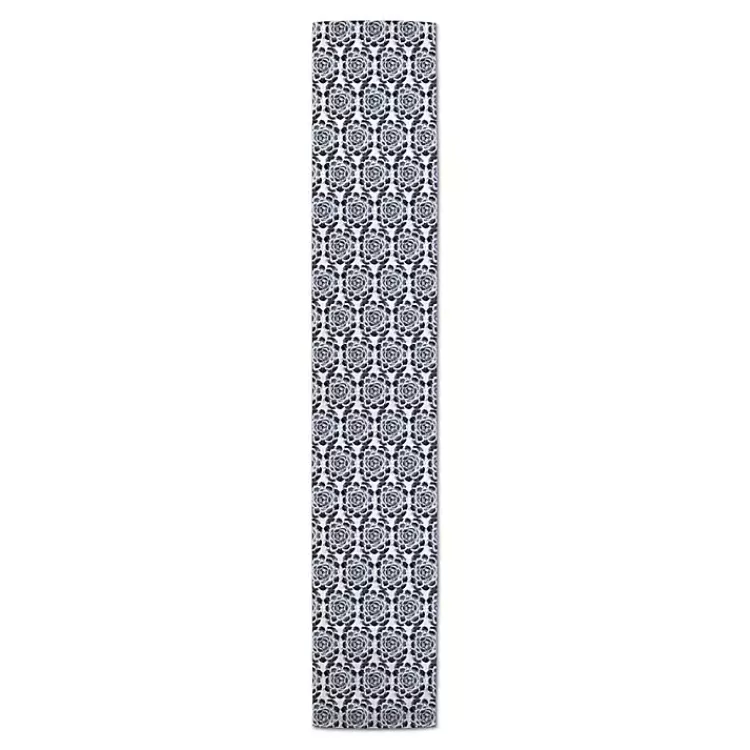 navy_succulent_pattern_table_runner_2.webp Navy Succulent Pattern Table Runner>Kirklands Home Outlet