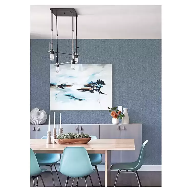 Navy Textured Cross Woven Peel & Stick Wallpaper>Kirklands Home Online