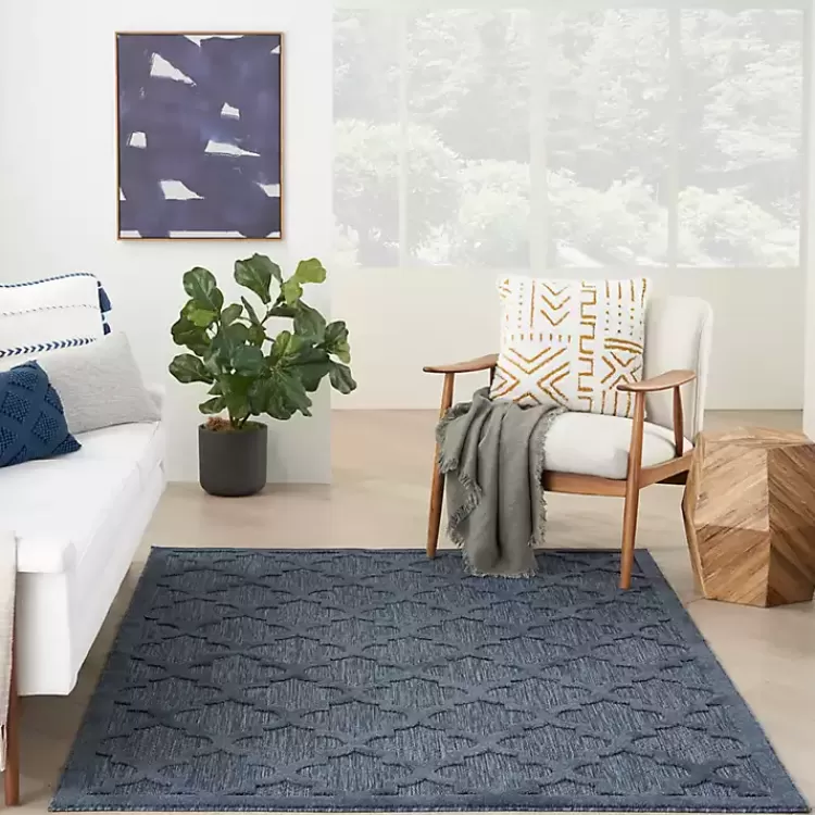 navy_trellis_indooroutdoor_area_rug_x_6-1.webp Navy Trellis Indoor/Outdoor Area Rug, 5x7>Kirklands Home Best