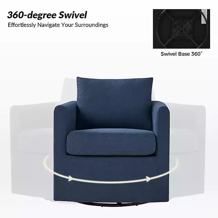 navy_upholstered_vasser_slipcover_swivel_chair_2.webp Navy Upholstered Vasser Slipcover Swivel Chair>Kirklands Home Clearance