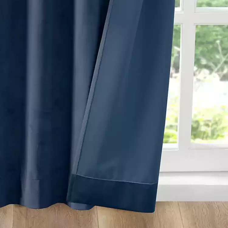 navy_velvet_greta_curtain_panel_set__in_4.webp Navy Velvet Greta Curtain Panel Set, 95 in.>Kirklands Home Store