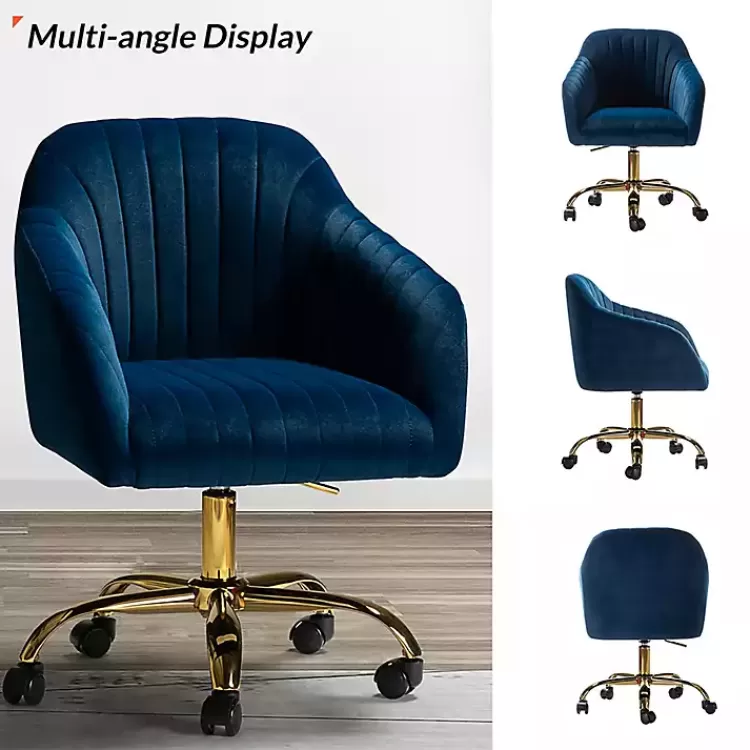 navy_velvet_swivel_jacyln_office_chair_3.webp Navy Velvet Swivel Jacyln Office Chair>Kirklands Home Clearance