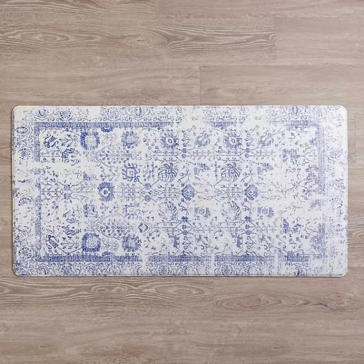Navy Vintage Floral Kitchen Mat>Kirklands Home Shop