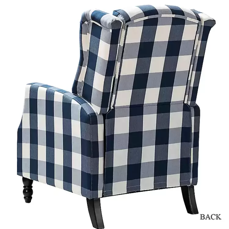 navy_windowpane_plaid_recliner_3.webp Navy Windowpane Plaid Recliner>Kirklands Home Flash Sale