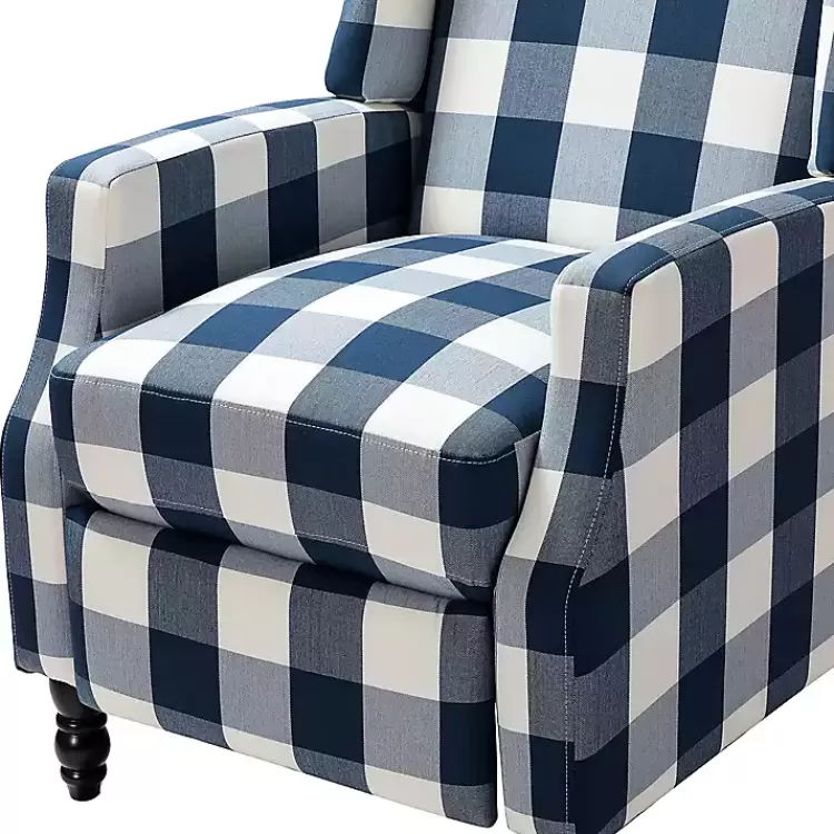 navy_windowpane_plaid_recliner_5.webp Navy Windowpane Plaid Recliner>Kirklands Home Flash Sale