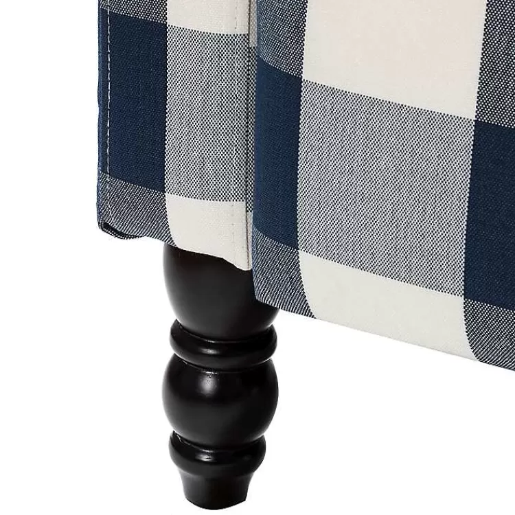 navy_windowpane_plaid_recliner_8.webp Navy Windowpane Plaid Recliner>Kirklands Home Flash Sale