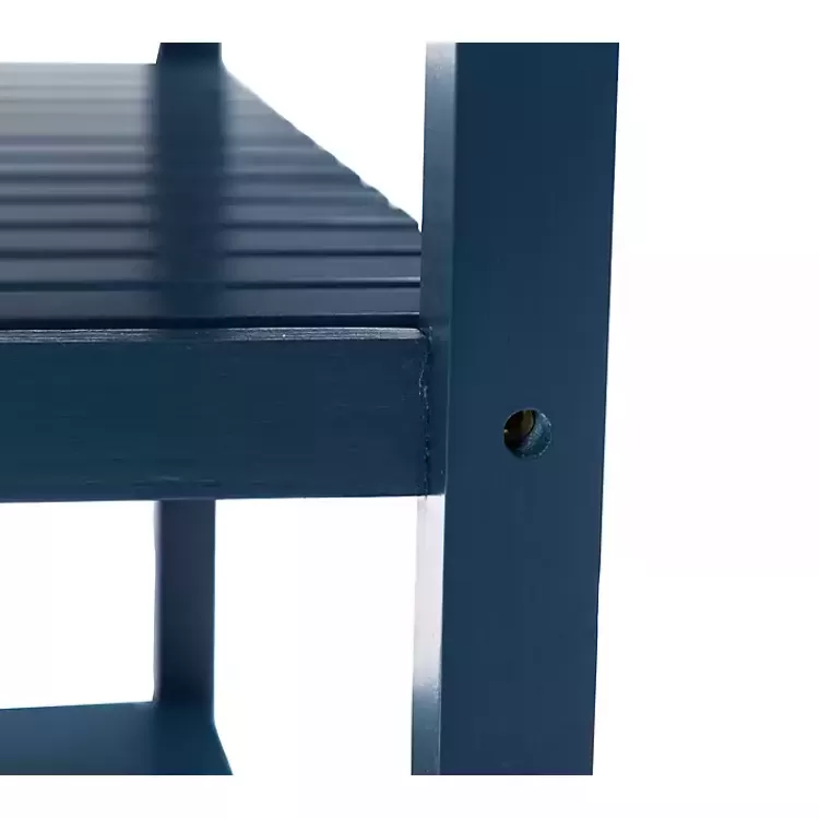 navy_wood_and_stainless_steel_top_kitchen_cart_9.webp Navy Wood and Stainless Steel Top Kitchen Cart>Kirklands Home Clearance