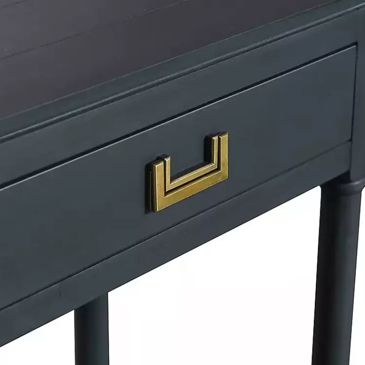 navy_wood_drawer_layla_console_table_5.webp Navy Wood 2-Drawer Layla Console Table>Kirklands Home Best Sale