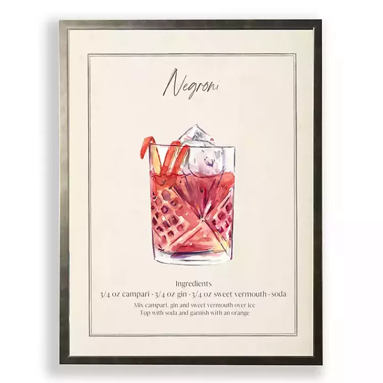 Negroni Framed Art Print>Kirklands Home Online