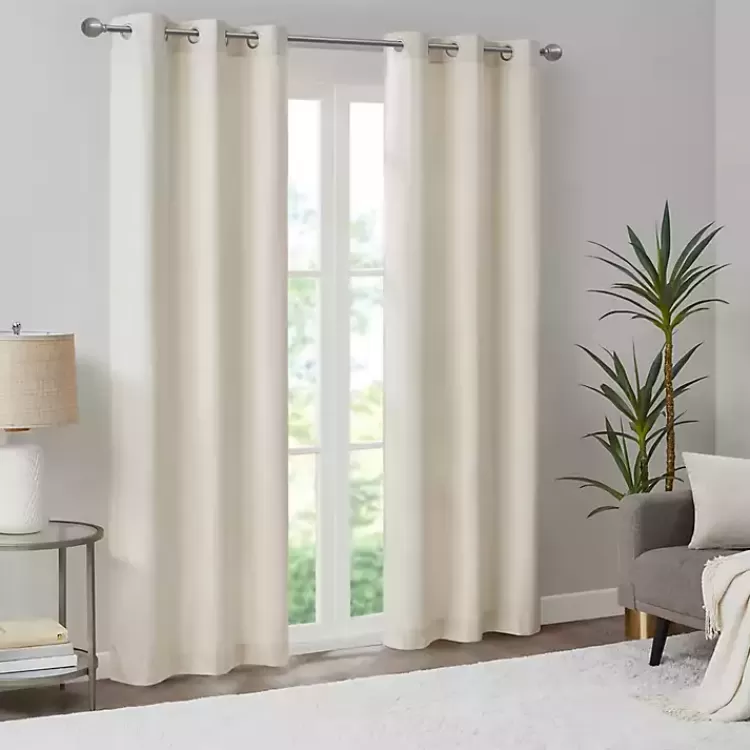 neutral_basketweave_curtain_panel_set__in_2.webp Neutral Basketweave Curtain Panel Set, 84 in.>Kirklands Home Best