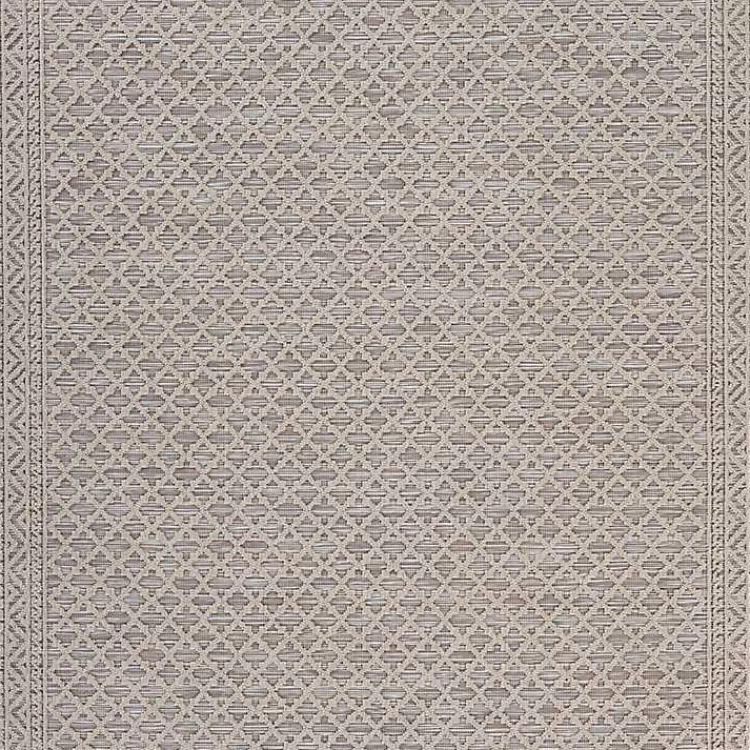 neutral_bordered_lattice_outdoor_area_rug_x_3.webp Neutral Bordered Lattice Outdoor Area Rug, 5x7>Kirklands Home Clearance