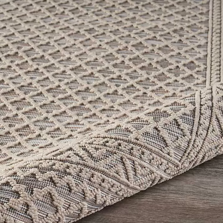 neutral_bordered_lattice_outdoor_area_rug_x_6.webp Neutral Bordered Lattice Outdoor Area Rug, 5x7>Kirklands Home Clearance