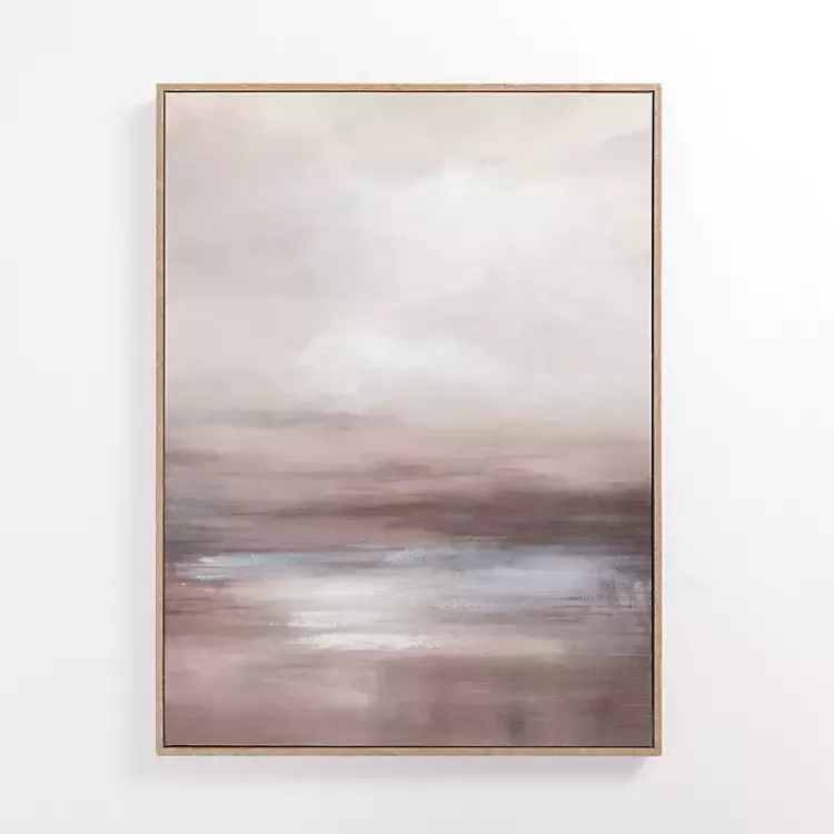 Neutral Brown Abstract Framed Canvas Art Print>Kirklands Home Best