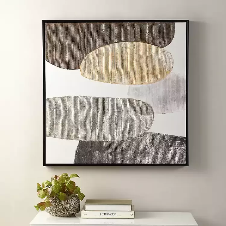 Neutral Bubbles I Framed Canvas Art Print>Kirklands Home Online