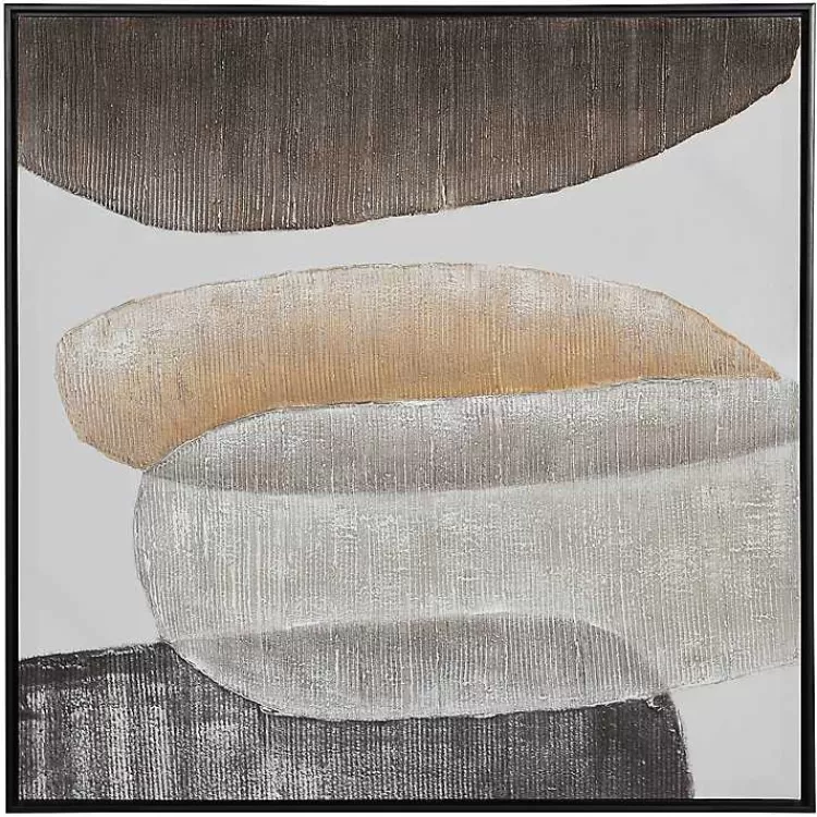 Neutral Bubbles II Framed Canvas Art Print>Kirklands Home Store