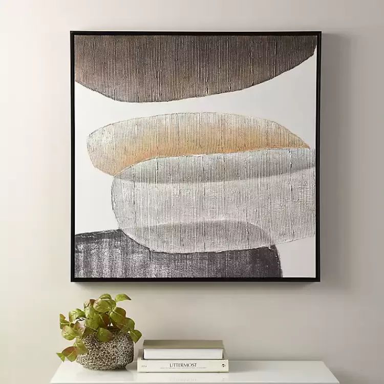 Neutral Bubbles II Framed Canvas Art Print>Kirklands Home Store