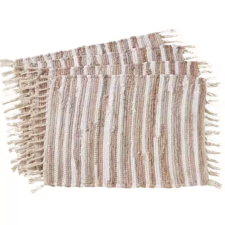 Neutral Chindi Weave Placemats, Set of 4>Kirklands Home Shop