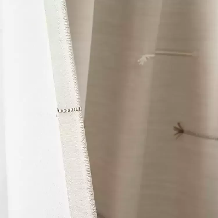 neutral_clipped_stripe_curtain_panel_set__in_5.webp Neutral Clipped Stripe Curtain Panel Set, 84 in.>Kirklands Home Sale