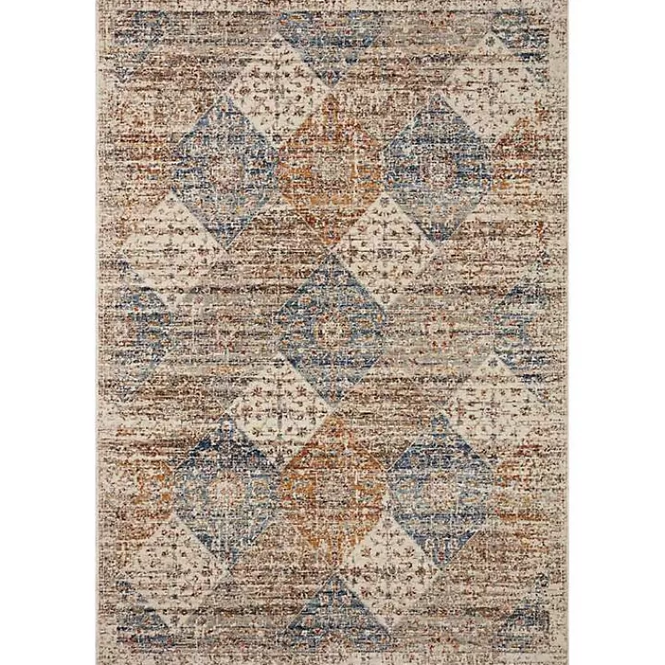 Neutral Diamond Patchwork Area Rug, 7x10>Kirklands Home Discount