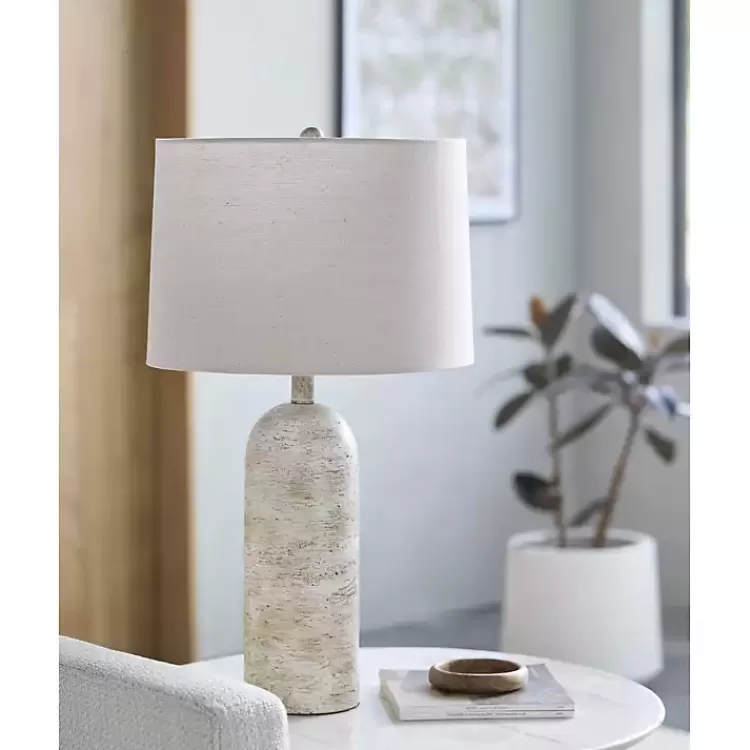 Neutral Faux Stone Vella Table Lamp>Kirklands Home Discount