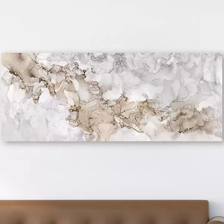 Neutral Gray Beauty Panel Giclee Canvas Art Print>Kirklands Home Shop