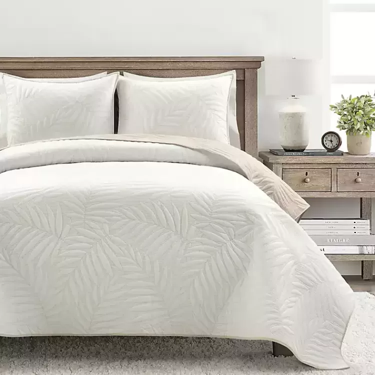 neutral_leaf_reversible_pc_fullqueen_quilt_set_2.webp Neutral Leaf Reversible 3-pc. Full/Queen Quilt Set>Kirklands Home Cheap