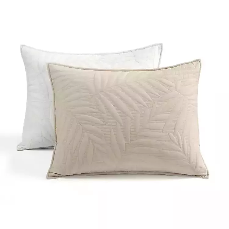 neutral_leaf_reversible_pc_fullqueen_quilt_set_5.webp Neutral Leaf Reversible 3-pc. Full/Queen Quilt Set>Kirklands Home Cheap
