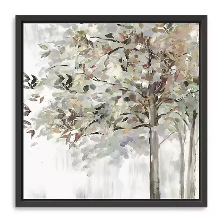 Neutral Leaves Framed Canvas Art Print, 40x40 in.>Kirklands Home Best