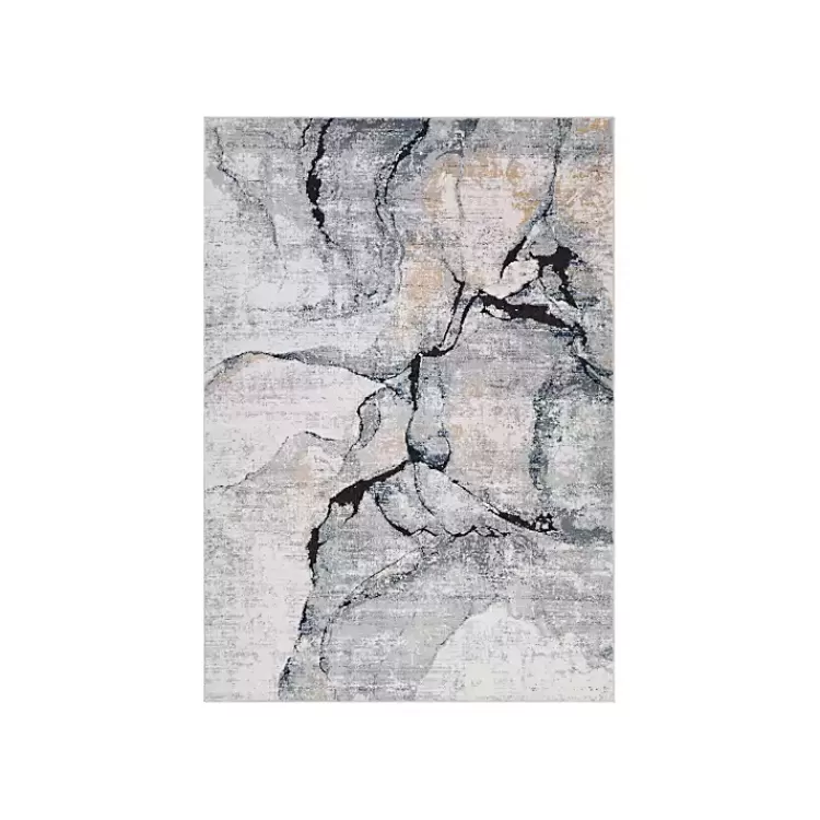 Neutral Marble Swirl Area Rug, 5x7>Kirklands Home Store