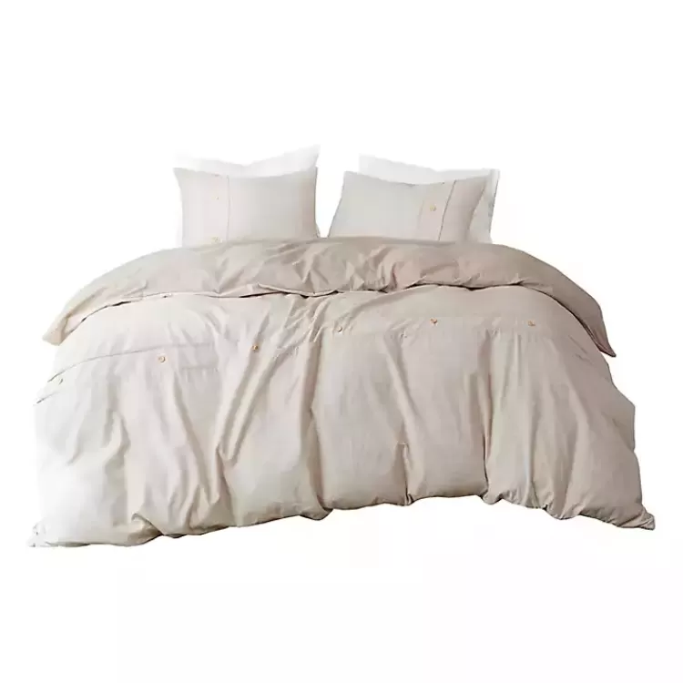 Neutral Oversized 3-pc. Queen Duvet Cover Set>Kirklands Home Sale