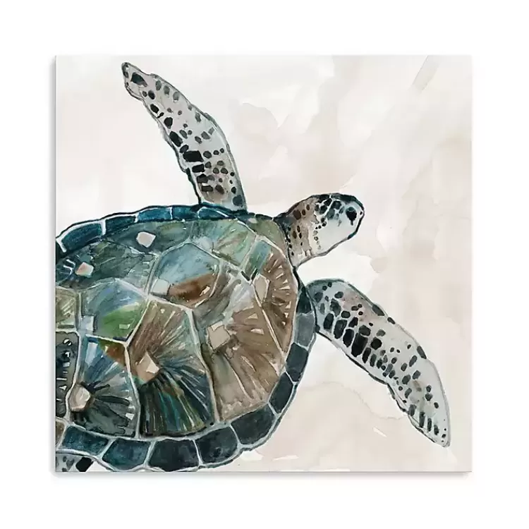 Neutral Sea Turtle I Giclee Canvas Art Print>Kirklands Home Outlet